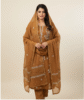 Maheshwari Silk Suit – Rust
